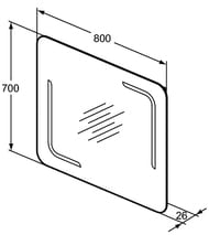  Ideal Standard MIRROR&LIGHT (800700)  , , ,  T3351BH