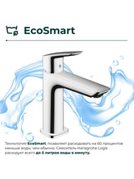 ��������� Hansgrohe Logis 71251000 ��� �����������, 110 Fine, ������� ��������, ����
