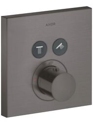 Смеситель Axor ShowerSelect 36715340 для душа встраиваемый, термостат, 2 выхода, шлиф.черный хром — миниатюра 1
