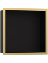 Шкаф-ниша Hansgrohe XtraStoris Individual 56098990 300х300х100 рама полир.золото/короб матов.черный — миниатюра 1