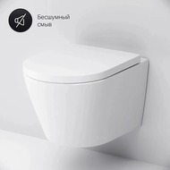 Комплект инсталляции AM.PM MasterFit клавиша L хром + унитаз Sense с сиденьем IS100151.741701