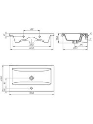 �������� Cersanit COMO 70 (700�450�170) � ����� ����������, ����� UM-COM70/1