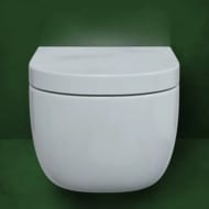 Унитаз подвесной Berges EGO XL 540х360х330 безободковый, сиденье Toma SO микролифт, белый 082124