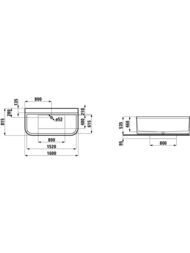 ����� ���������� LAUFEN SONAR (1600�460�815) �� ������-���������, ��������, ����� 2.2034.7.000.000.1