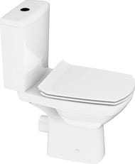 Унитаз Cersanit CARINA Clean On (660х350х780) безободковый,сиденье тонкое м/лKO-CAR011-3/5-COn-S-DL