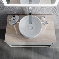 Раковина KERAMA MARAZZI GEOMETRICA Circo накладная, 360х360х135, белая глянцевая CI.wb.36