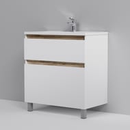 Тумба под раковину AM.PM X-Joy (800х850х450) напольная, 2 ящика, белый глянец M85AFSX0802WG