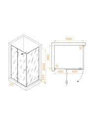 ������� ������ RGW Stilvoll SV-04Gr (1100�900�2000) �������., ������ �����. 8��/����. 353204019-110