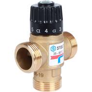 Термостатический смес. клапан STOUT для систем отопления и ГВС 1" НР 35-60°С KV 1,6 м3/ч