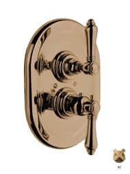Внешняя часть Nicolazzi El Capitan смесителя термостатического для душа, бронза 4909BZ69 — миниатюра 1