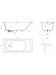 ����� ������������ Salini Orlanda Kit S-Sense (1800�800�600) ���.������, ������ ��������� 102112GF
