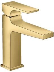 Смеситель Hansgrohe Metropol 32507990  для умывальника, с донным клапаном, 110мм, полиров золото — миниатюра 1