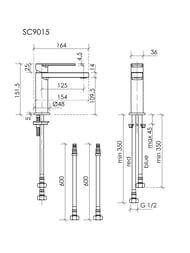 ��������� SANCOS STUDIO SC9015CH  �� ��������, ������������, ����� 109,5��, ����