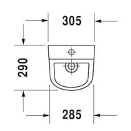 Писсуар Duravit No.1 305х290мм, с креплением, белый 2818300000