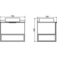 ����� COMFORTY �����-75 (755�645�520) ���������, � ��������� � �����������, ��� �������� 00-00009321