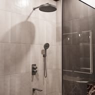 Душевой комплект Vincea Домус (Domus) VSFW-5DM1GM встраиваемый, 3 режима, вороненая сталь — миниатюра 1