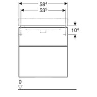 Geberit Smyle Square ����� � ��������� 60 ��, ����� ������ +���������� ����, ��������� 529.352.00.6