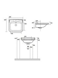 �������� ��������� Kerasan Waldorf 4140K1bi/cr*1 600�550 ������������,���.��� ���������,�����/����
