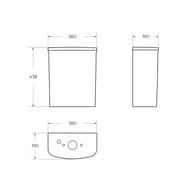 ����� BelBagno Prado BB10150T 455�190�365 ��� ����������� �������, �����