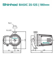   SHINHOO BASIC 25-12S 180 1x230, 1 1/2",  , 71211010