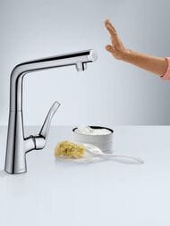Смеситель Hansgrohe Metris Select M71 для кухни 260 мм поворотный излив хром 14847000 — изображение 3