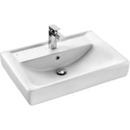 Раковина Aquaton Тигода 70 1WH302083 700x480x190 мм, перелив, отверстие под смеситель, белая