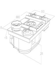   ELICA Nikolatesla Flame EVO GR/A/88 , 880510 , ,  PRF0196343