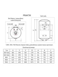 ��������������� ������������� Thermex PRAKTIK 50 V Slim