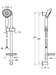 ������� ����� Vitra Cozy ������ ��� d110 �� 5 ����� �����, �����, ������ 675��, �������� A45682EXP