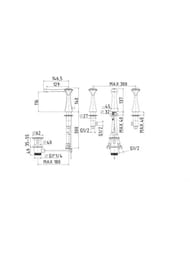 ��������� ��� �������� Migliore OPERA �� 3 ���������, ����/SWAROVSKI ML.OPR-6012K.CR