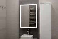 Зеркало-шкаф Континент Allure 600х800 правый, подсветка, розетка, сенсорный выключатель