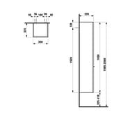 ����� ��������� Laufen CASE 4.0202.2.075.548.1 (350�335�1650) ����� ������, ������������ ���