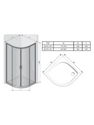   RAVAK BLIX BLCP4-80 (7957951900) ., , .+Transparent AntiCalc