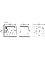 �������� ��������� ������ Forma Rimless+������� ����������� Balance, ������ Square, ���� ��������� CN3009_121002CH
