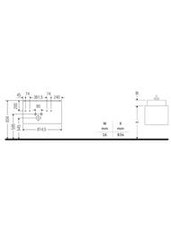 ����� ��� �������� Duravit Brioso (820�479�442) ���������, 1 ���� �����, ����� ������ BR401201022