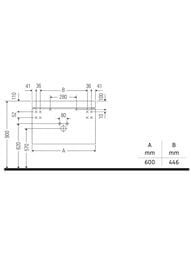 ����� c ��������� Duravit Brioso (600�480�502) ���������, 1 ���. ��� ����., ����� ������ BR4600O1022