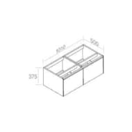 ����� ��� ���������� AeT MATCH 1010�500�375 ���������, 2 �����, ������ ������� C376M2L50105