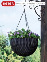  KETER HANGING SPHERE PLANTER (35x35x22), 8,6 , , 