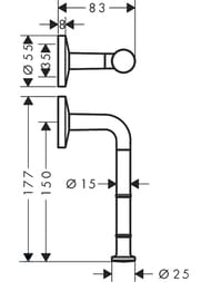 Axor Universal Circular ��������� ��� ��������� ������ ���������, ��� ������,������� ������ 42856300