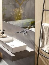 Смеситель Hansgrohe Metropol 74525000 для раковины встраиваемый, излив 165мм, рукоятка-петля, хром — изображение 3