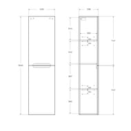 ����� BelBagno ETNA (400�300�1500) ���������, ����� ������, Bianco Lucido ETNA-1500-2A-SC-BL-P-R