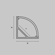������� ����������� ��������� ������� Maytoni Led Strip 16�16 (�������, 2 �) ALM008S-2M