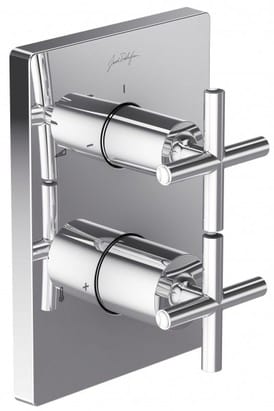 Смеситель Jacob Delafon CLASSIC E98732-CP/E75395-CP термостатический для ванны/душа, встраиваемый,внешн. часть