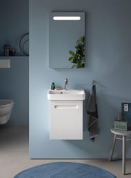 Умывальник подвесной Duravit No.1 450х350х140мм, перелив, отверстие под смеситель, белый 07434500002