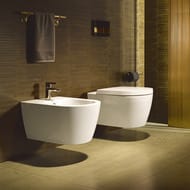 Унитаз подвесной DURAVIT ME by Starck 370х570х355 безободковый, крепление 2529090000