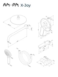 ������� ������� AM.PM X-Joy FB85A10020 ��������� ��� �����/����, ������� ��� 220��, ������ ���,�����