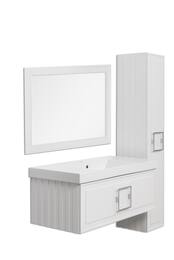 Зеркало с подсветкой La Fenice Cubo Bianca 80х60, белый матовый FNC-02-CUB-B-80-60