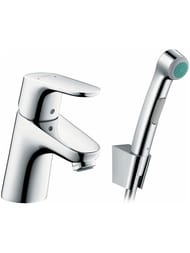 Смеситель Hansgrohe Focus 31926 для умывальника с гигиенич. душем, без донного клапана, однозахват — миниатюра 1