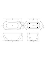 ����� ��������� BelBagno BB70-1500-W0 1500�750�570 ���������������, ��� ��������, �/�, �����