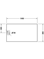 ������� ������ Duravit Stonetto (1400�800) ���������� � ������������, ����� 720217380000000
